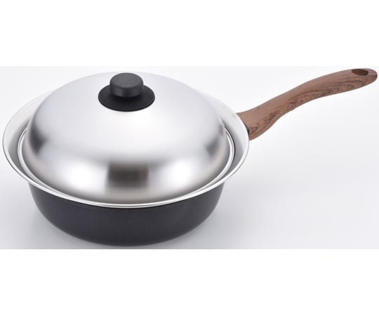 エヌトーン 深型両口フライパン 24cm 蒸し台付　MB-1581